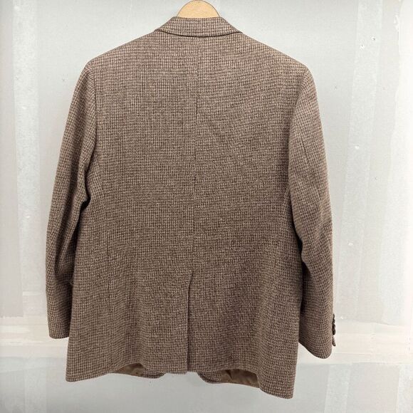 Vintage Magee Handwoven Donegal Wool Houndstooth Weave Mens 42R EUC - Picture 4 of 8